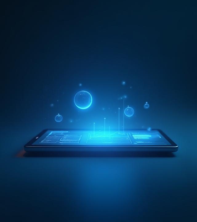 ノーコードプラットフォームのデジタルインターフェースの滑らかなアニメーション